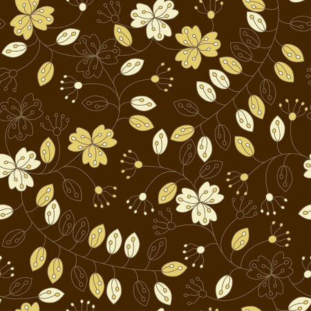 Abstract seamless pattern with flowersのイラスト素材