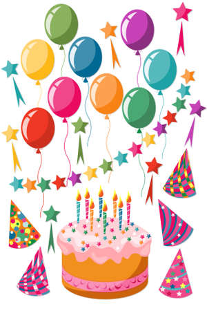 Celebration setのイラスト素材