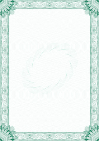 Guilloche border for diploma or certificateのイラスト素材