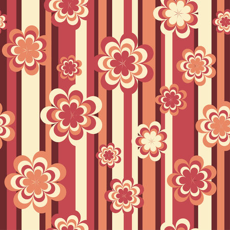 Elegant seamless pattern with flowersのイラスト素材