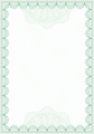 Guilloche style form for diploma or certificateのイラスト素材