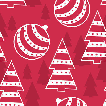 New Year and Marry Christmas seamless patternのイラスト素材