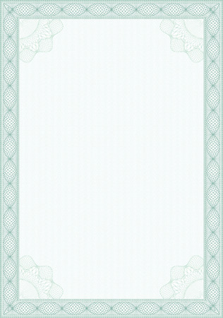 Guilloche style form for diploma or certificateのイラスト素材