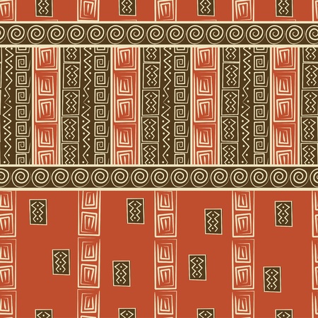 African style seamless patternのイラスト素材