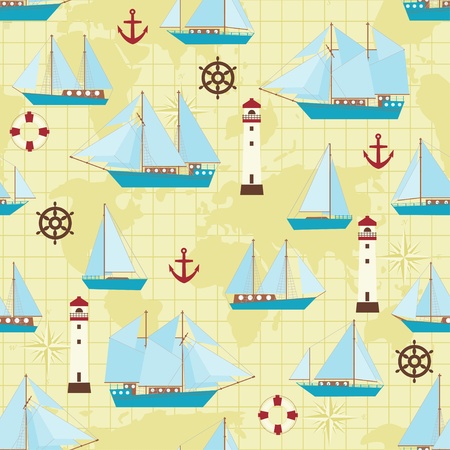 Ship patternのイラスト素材