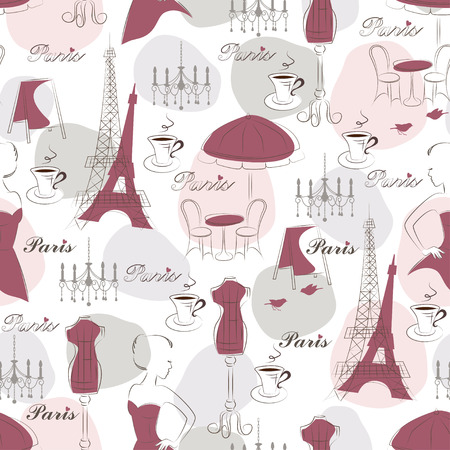 Stylish seamless pattern  Hand drawingのイラスト素材