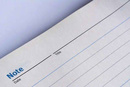 Closeup notebook diary for mockup design.  Education and business concept.