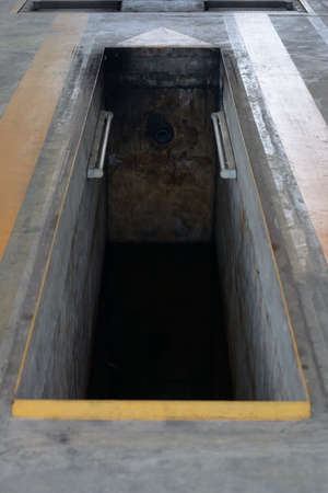 Equipment at vehicle inspection service center.
