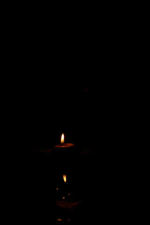 Traditional thump candlestick of Chiang Mai, Thailand or Phang Prateep.  Candlelight loy Krathong Festival.の写真素材