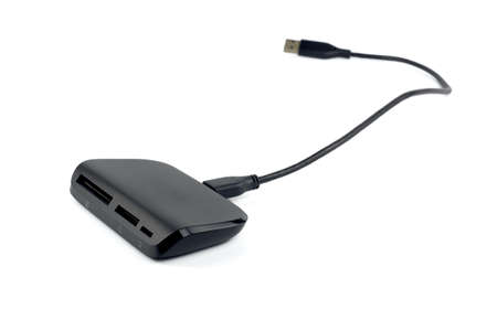 Universal hi speed card reader isolated on white background.