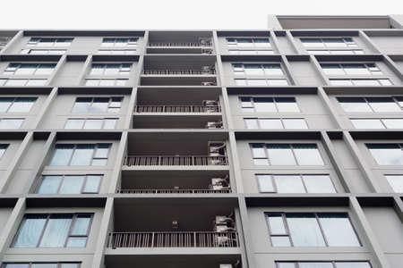 Modern office building in business center of Thailand.の写真素材