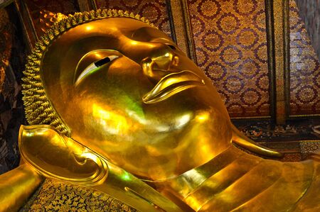 Wat Po reclining Buddhaの写真素材