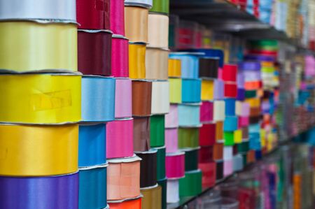 Colorful  ribbonsの写真素材