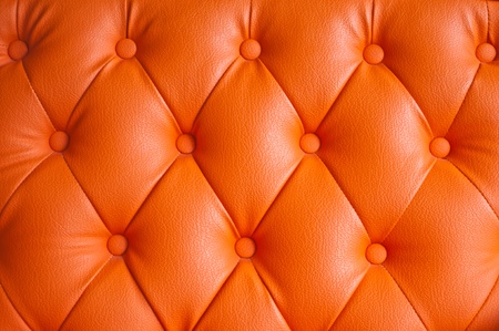 Orange Leather Upholstery Background の写真素材