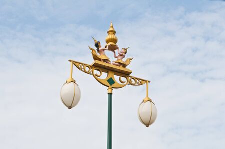 Lamp pole thai styleの写真素材