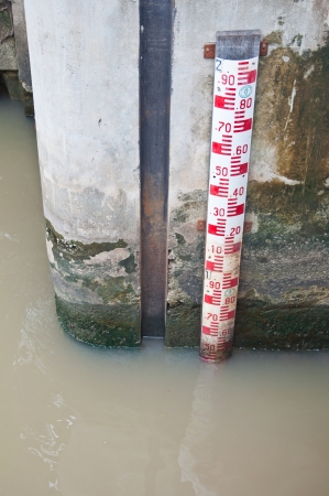 Measure the water levelの写真素材