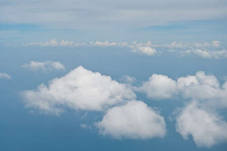 White clouds oon the blue sky