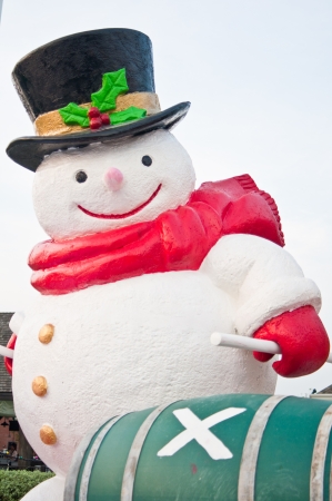 Happy snowman の写真素材