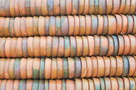 Clay pottery ceramics in thai styleの写真素材