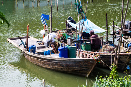 Local fisher boat in Thailandのeditorial素材