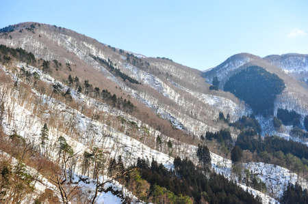 The highest point of hill top snow mountainのeditorial素材