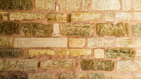 Pink stone wallの写真素材