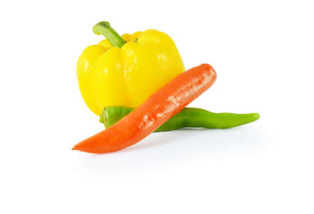 peppers isolatedの写真素材