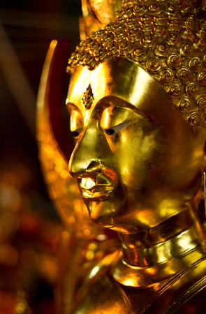 Thai Buddha Golden Statue. Buddha Statue in Thailandの写真素材