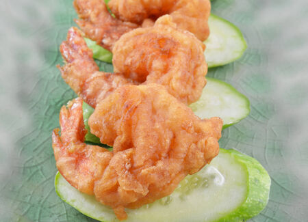 Shrimp fried foodsの写真素材