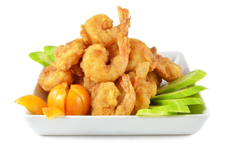 Shrimp fried foodsの写真素材