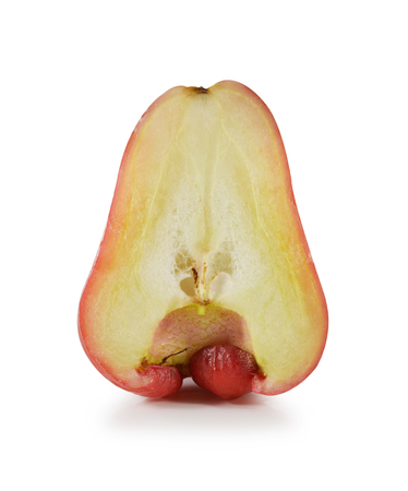 Rose apple on white backgroundの写真素材
