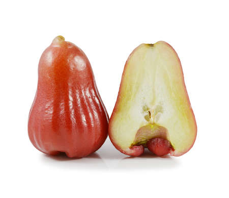 Rose apple on white background