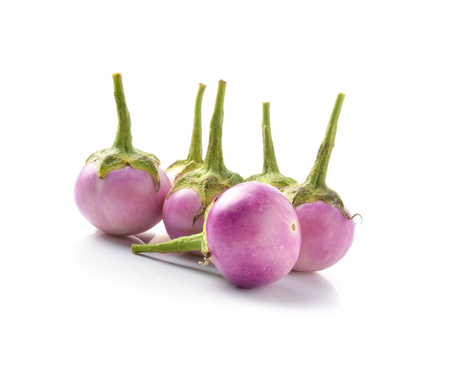 eggplant  on whiteの写真素材