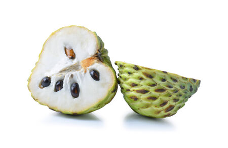 Sugar Apple on white backgroundの写真素材