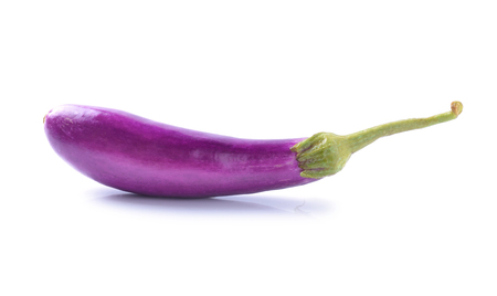 eggplant  on whiteの写真素材