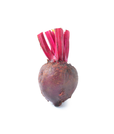 Fresh beetroot isolated on whiteの写真素材
