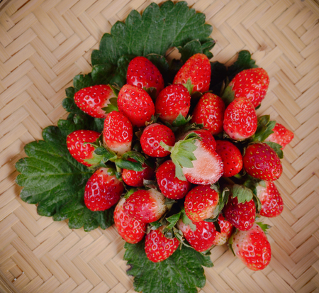 Strawberry isolated on a backgroundの写真素材