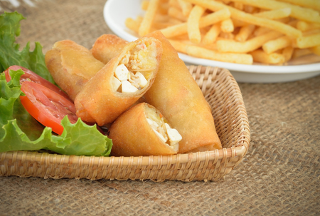 Spring rolls food 