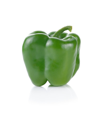 Sweet pepper isolated on white background.の写真素材