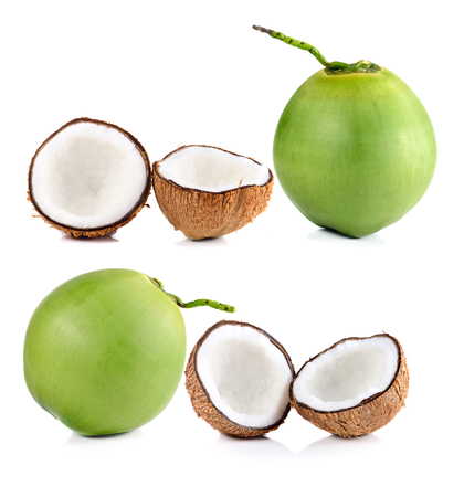 Coconut isolated on white background.の写真素材