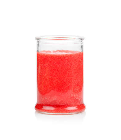 Strawberry smoothie isolated on white background.の写真素材