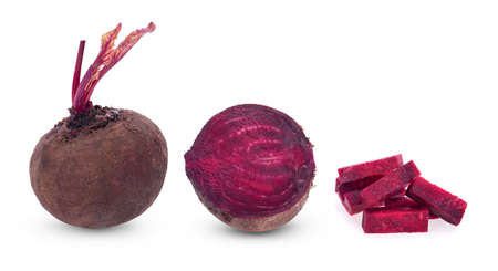 Beetroots isolated on white background.の写真素材