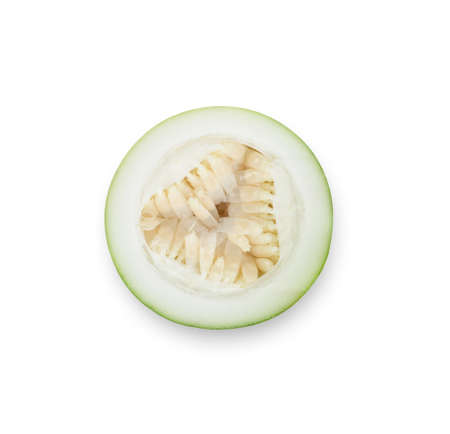 Passion fruit isolated on white background.の写真素材