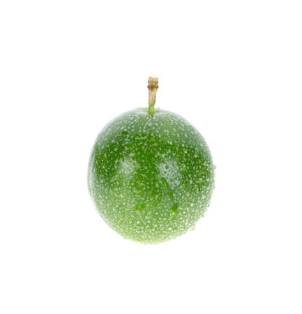 Passion fruit isolated on white background.の写真素材