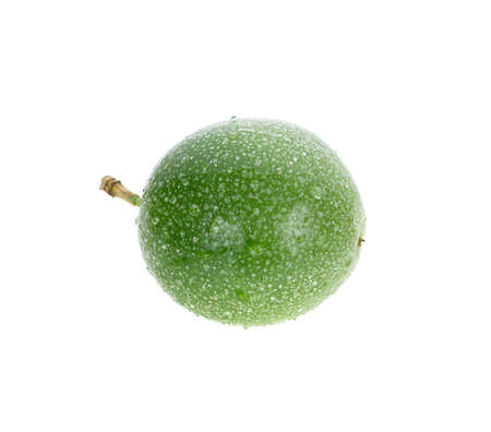 Passion fruit isolated on white background.の写真素材
