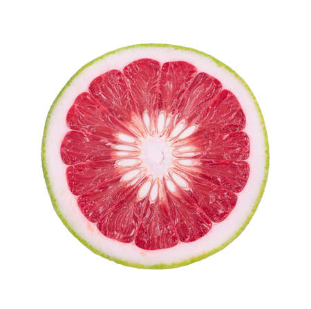 grapefruit isolated on white backgroundの写真素材