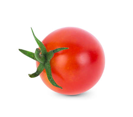 Tomato isolated on white backgroundの写真素材