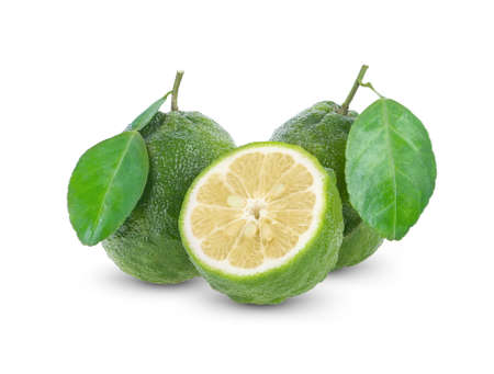 aurantium fruit isolated on white backgroundの写真素材