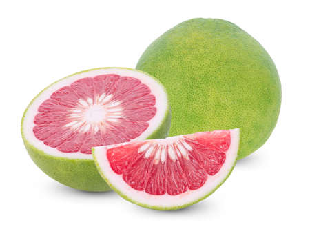 grapefruit isolated on white backgroundの写真素材