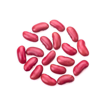 red bean isolated on white backgroundの写真素材
